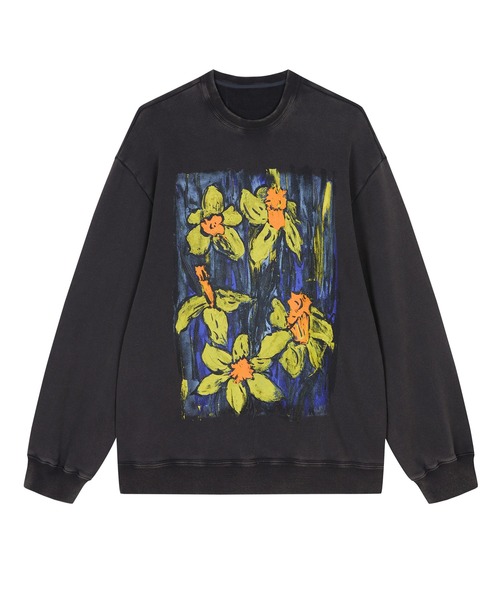 トレーナー スウェット Hand-drawn Floral Print Sweatshirt / フローラルプリントスウェット レディース メンズ JNBY トレーナー スウェット Hand-drawn Floral Print
