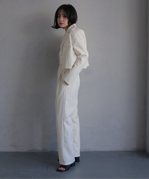 く*り様 21aw 短丈セットアップ cheriella セットアップ 「cheriella」ショート丈ジャケット+