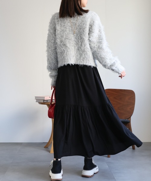 「sakishimatokyo」 ニットカーディガン FREE ピンク レディース_画像4