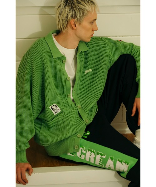 ICECREAMカーディガン ICECREAM カーディガン WAFFLE CARDIGAN メンズ レディース