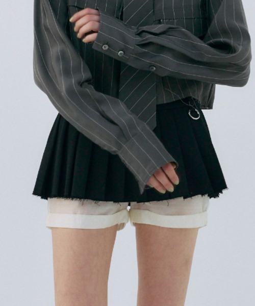 JOSE MOON スカート PLEATS MINI SKIRT/プリーツミニスカート