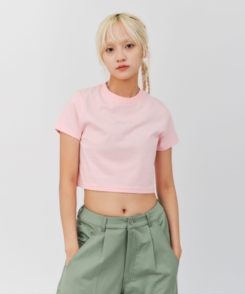 tシャツ atmos pink Classic Embroidery Logo Short T-shirt / アトモス ピンク クラシック エンブロ atmos girls tシャツ pink Classic Embroidery Logo Short T