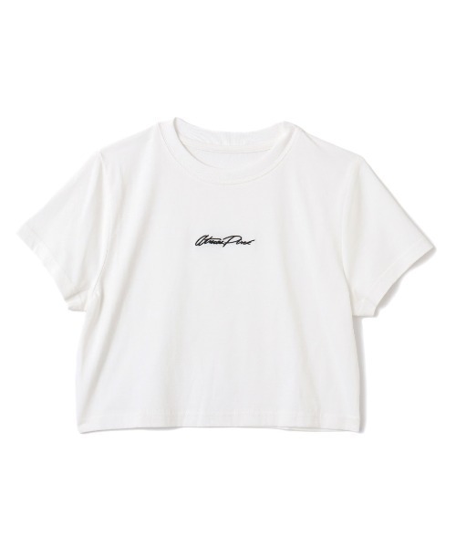 atmos girls tシャツ pink Classic Embroidery Logo Short T