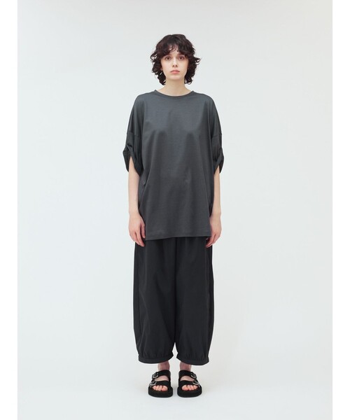tシャツ mizuiro ind ロールアップスリーブワイドT レディース mizuiroind tシャツ mizuiro ind ロールアップスリーブワイドT