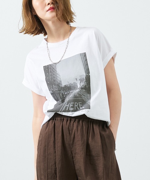 MICA&DEAL tシャツ フォトプリントT-shirt-city レディース