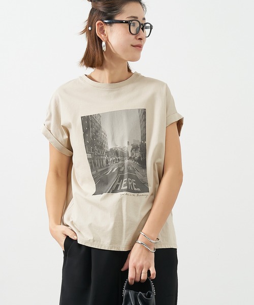 【人気No.1】 MICA&DEAL レディース フォトプリントT-shirt-city tシャツ トップス