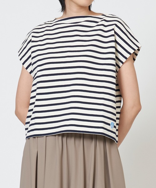 tシャツ ORCIVAL/オーシバル　フレンチスリーブボートネックプルオーバー　ソリッド　FRENCH SLEEVE BOATNECK P.O. SO ORCIVAL tシャツ ORCIVAL/オーシバル フレンチスリーブボート