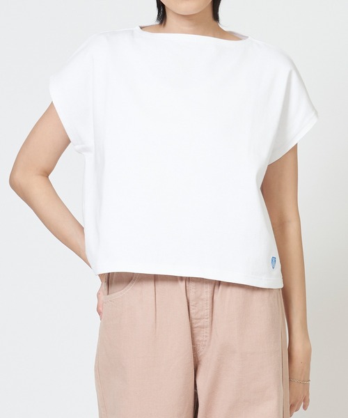 tシャツ FRENCH SLEEVE BOAT NECK P.O. フレンチ スリーブ ボート ネック プルオーバー レディース メンズ