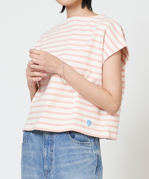 ORCIVAL tシャツ FRENCH SLEEVE BOAT NECK P.O. フレンチ