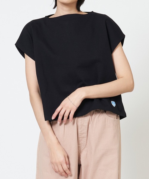 tシャツ ORCIVAL/オーシバル　フレンチスリーブボートネックプルオーバー　ソリッド　FRENCH SLEEVE BOATNECK P.O. SO ORCIVAL tシャツ ORCIVAL/オーシバル フレンチスリーブボート