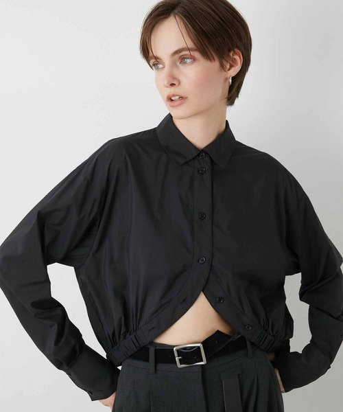 ブラウス シャツ 「LA PEAU DE GEM」softteck gather shirt/ソフトテックギャザーシャツ レディース