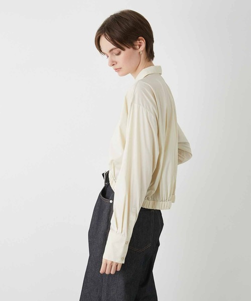 ブラウス シャツ 「LA PEAU DE GEM」softteck gather shirt/ソフトテックギャザーシャツ レディース la peau de gem ブラウス シャツ 「LA PEAU DE GEM」softteck