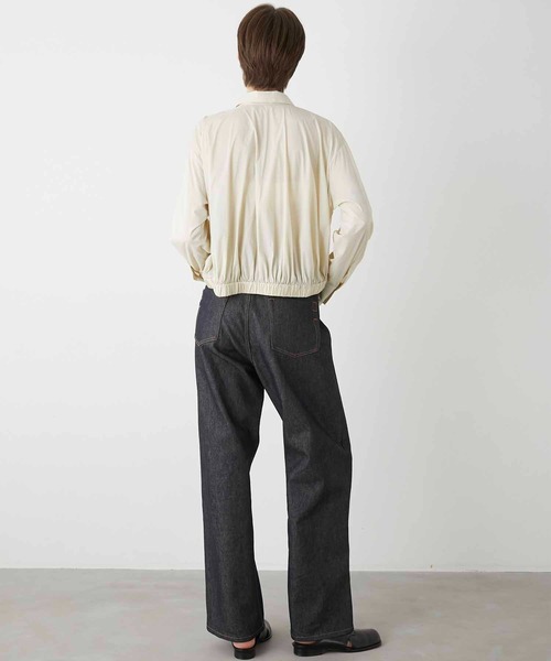 ブラウス シャツ 「LA PEAU DE GEM」softteck gather shirt/ソフトテックギャザーシャツ レディース la peau de gem ブラウス シャツ 「LA PEAU DE GEM」softteck