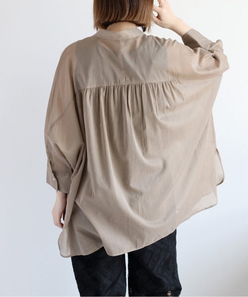 cepo（セポ） ブラウス シャツ 100/-コットン バンドカラードルマン