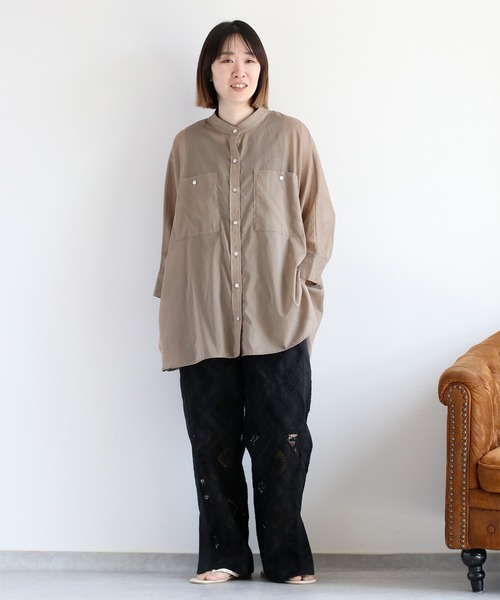 BEIGE ベイジ レディース ドルマンスリーブ ブラウス ブラウン 2 M 