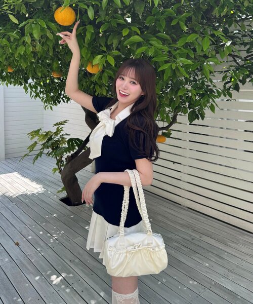 OLIVE des ワンピース 「3WAY/着痩せ」ボウタイドッキングワンピ