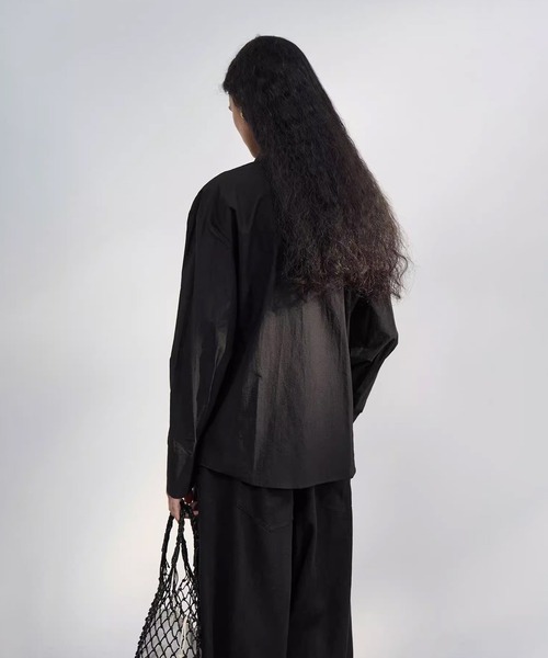 ブラウス シャツ DECADE CLASSIC 前後2WAY ねじりディテール シャツ レディース DECADE CLASSIC ブラウス シャツ 前後2WAY ねじりディテール