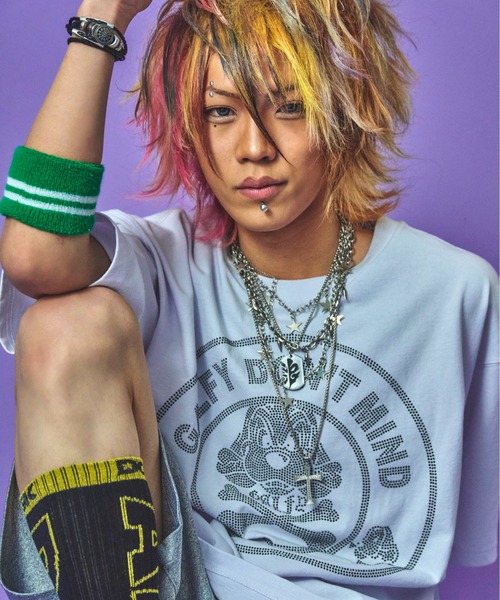 tシャツ 「GALFY/ガルフィー」どんまいTシャツ レディース メンズ GALFY (ガルフィー) どんまいTシャツ - Black / ロック
