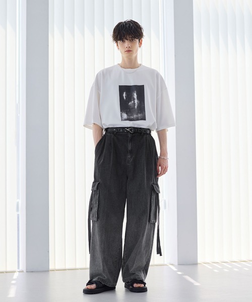 あ*様 D&G グラデーションカーゴデニムパンツ ジーンズ グラデーションデニムカーゴパンツ メンズ レディース
