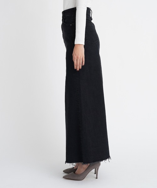 YANUK マキシAライン　デニムスカート　ブラック 楽天市場】【SALE！20%OFF】ヤヌーク YANUK マキシ Aライン