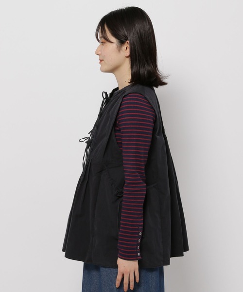 「niko and...」 ベスト LARGE インディゴブルー レディース niko and… 「niko and」 ベスト LARGE インディゴブルー