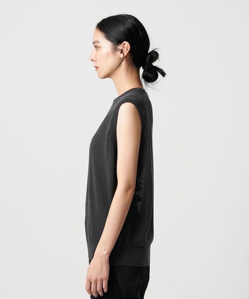 【新品未使用】BEAUTY&YOUTH シアーノースリーブニット　タグ付き BEAUTY＆YOUTH UNITED ARROWS ニット セーター ウールナイロン