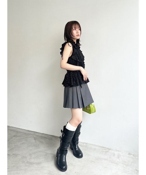 LILY BROWN ブーツ 3バックルミドルブーツ レディース