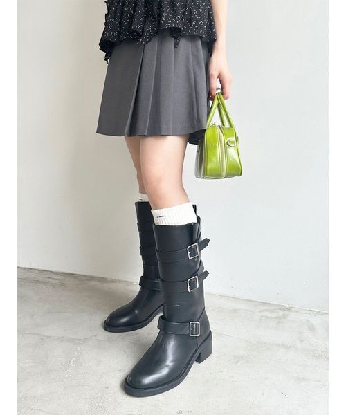 Lily brown　ブーツ LILY BROWN ブーツ 3バックルミドルブーツ レディース