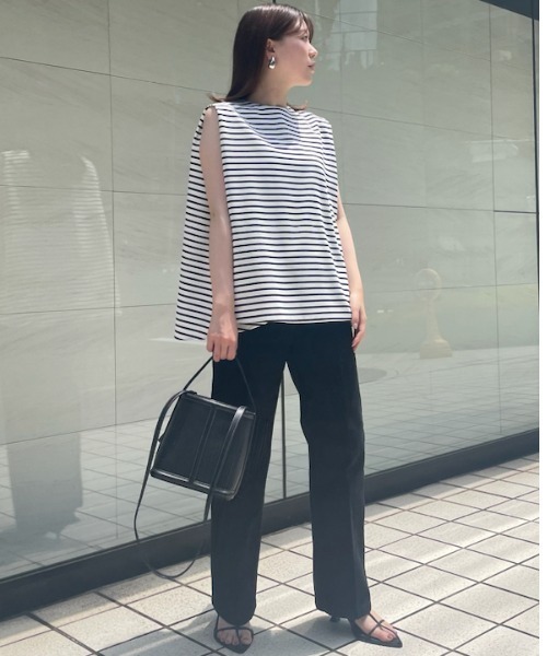 「Mila Owen」 加工デニムパンツ 0 ブラック レディース