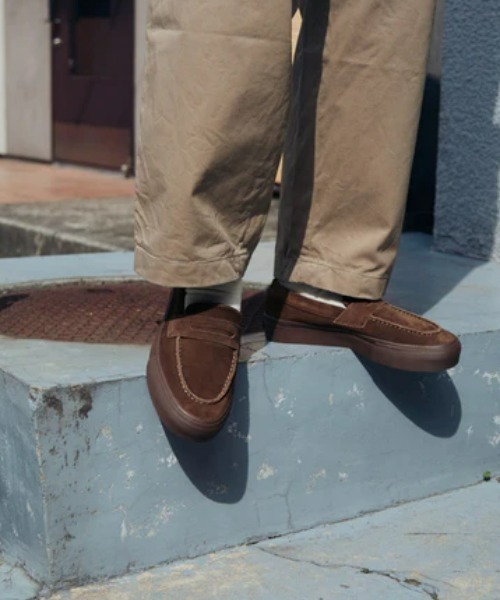 STANCLAN（スタンクラン） スリッポン 「STANCLAN」PENNY Suede Brown 