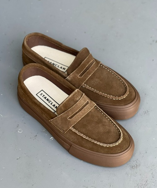STANCLAN（スタンクラン） スリッポン 「STANCLAN」PENNY Suede Brown 