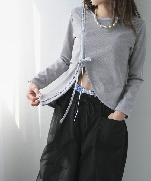 「bohmal」 長(zhǎng)袖カットソー MEDIUM ブラック レディース