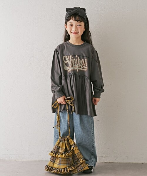 Fendi キッズ DJキャラクター チュニック グレー　ワンピース Fendi キッズ DJキャラクター チュニック グレー ワンピース