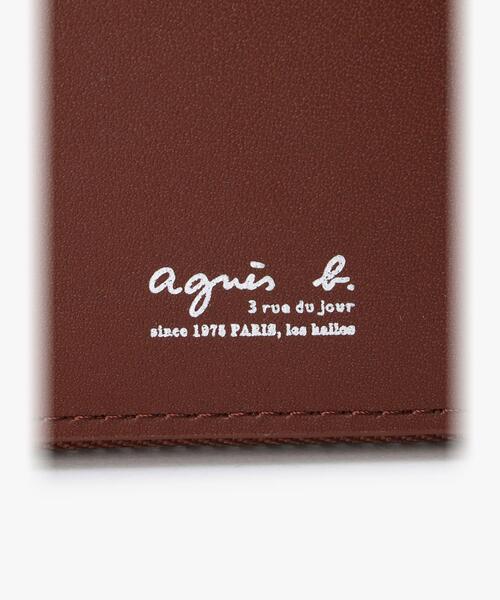 agnes b.（アニエスベー） 二つ折り財布 財布 レザー ラウンドジップ