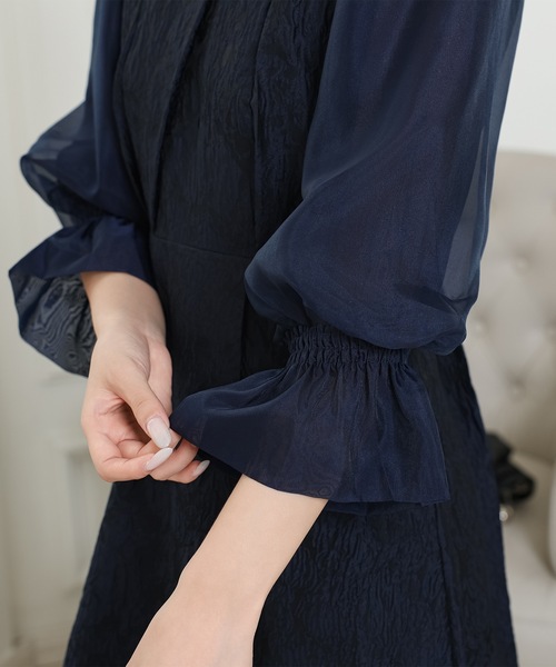 Lace Ladies（レースレディース） ドレス スタンドカラー 異素材