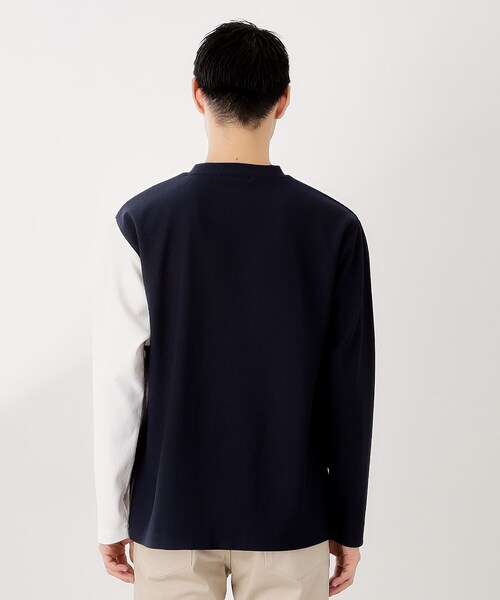 THE SHOP TK tシャツ 「一枚で着映える」パネルブロッキング長袖T