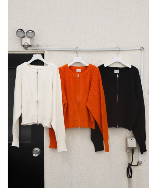 KATRIN TOKYO カーディガン Katrin TOKYO カーディガン zip knit cardigan レディース : ZOZOTOWN