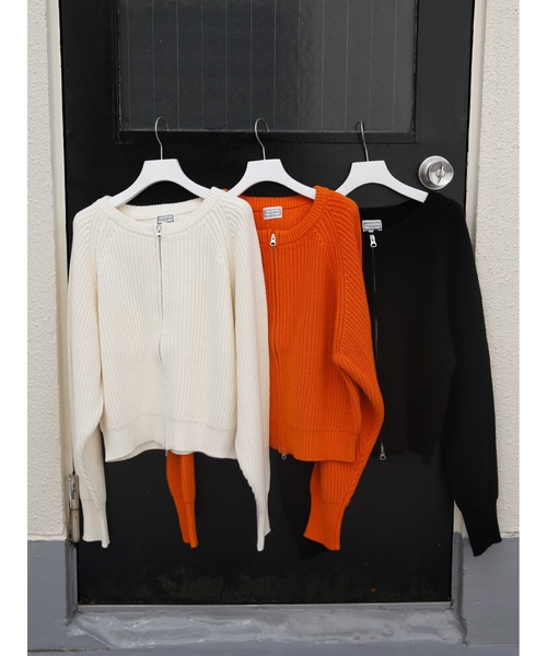 KATRIN TOKYO カーディガン Katrin TOKYO カーディガン zip knit cardigan レディース : ZOZOTOWN