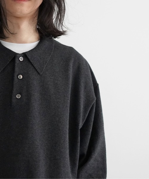 crepuscule（クレプスキュール） 長袖ニット 2 ブルー メンズ