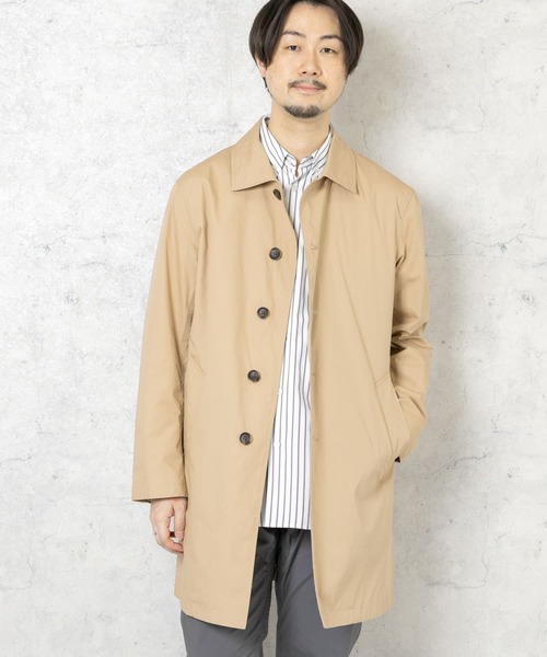 「URBAN RESEARCH ROSSO MEN」 ステンカラーコート SMALL ネイビー メンズ_画像9