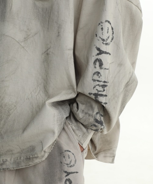 「MASONPRINCE」 長袖Tシャツ M アイボリー メンズ_画像3