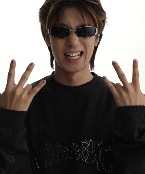 「MASONPRINCE」 長袖Tシャツ M アイボリー メンズ_画像7