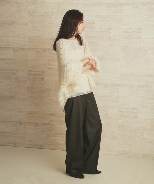 plage（プラージュ） スラックス パンツ Elegant Saxony パンツ