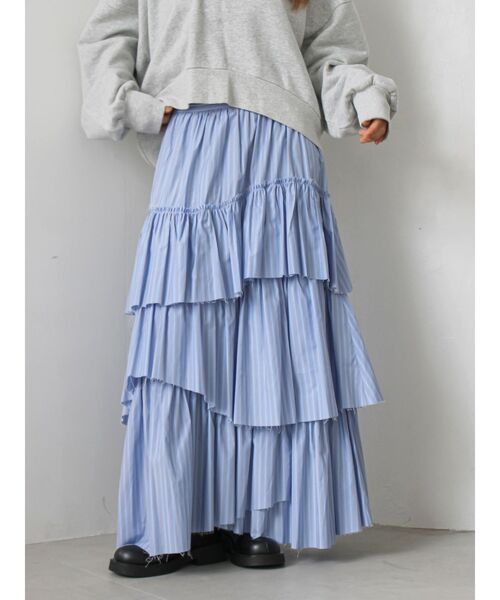 Ungrid（アングリッド） スカート カットオフデザインラッフルスカート