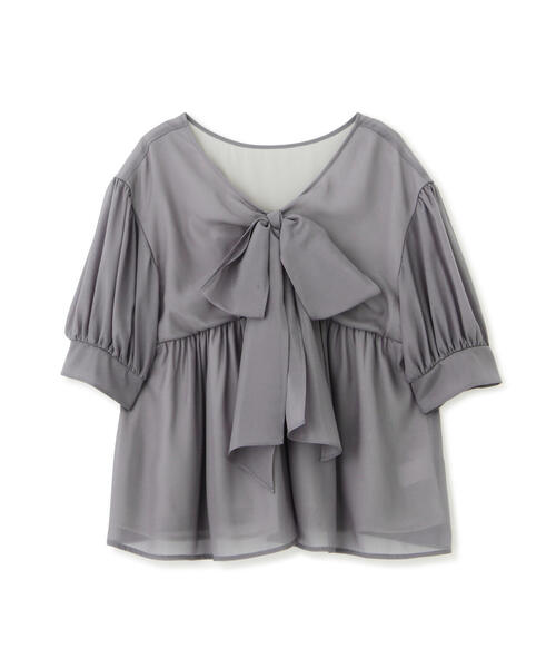 「PROPORTION BODY DRESSING」 半袖ブラウス FREE グレー レディース_画像8