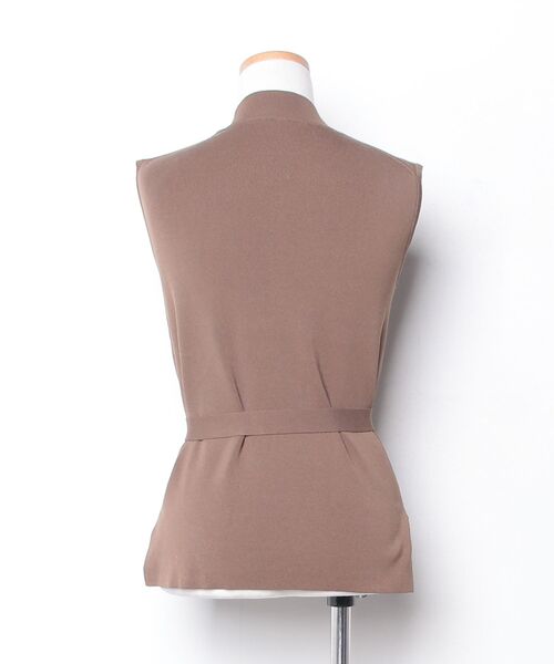 「allureville」 ノースリーブニット 2 ブラウン レディース_画像2