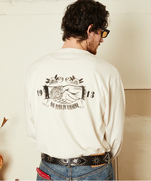 Schott N.Y.C（ショット） tシャツ Schott/ショット/SHAKEHAND HENLEY