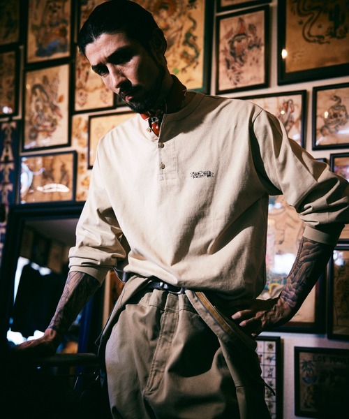 Schott N.Y.C（ショット） tシャツ Schott/ショット/SHAKEHAND HENLEY