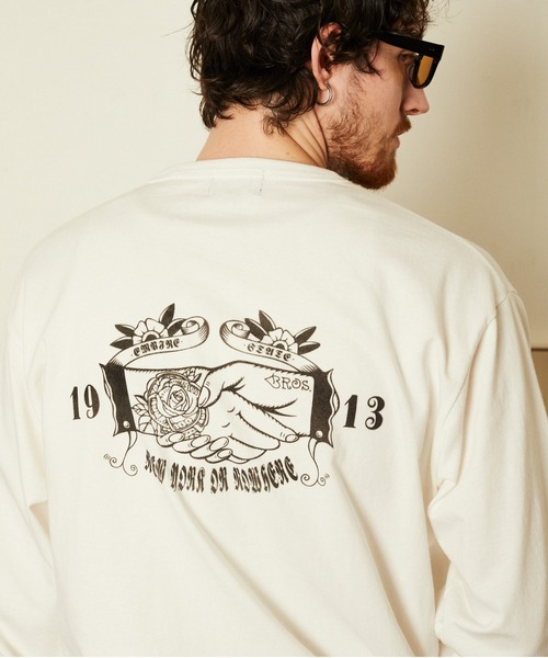 Schott N.Y.C（ショット） tシャツ Schott/ショット/SHAKEHAND HENLEY
