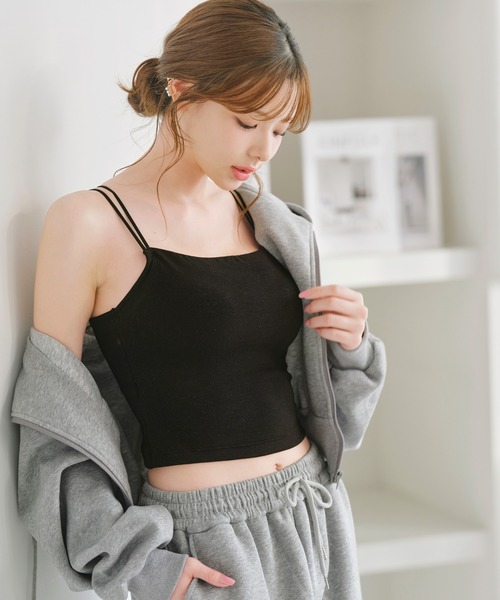 美品　ムチャチャ　ネコ　キャミソール　トップス　あちゃちゅむ AHCAHCUM.muchacha（ホワイト/白色系）のフリマアイテム一覧
